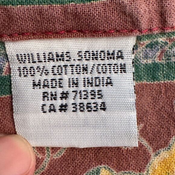 Williams-Sonoma Set of 4 Green Floral Placemats & Napkins - Picture 7 of 7